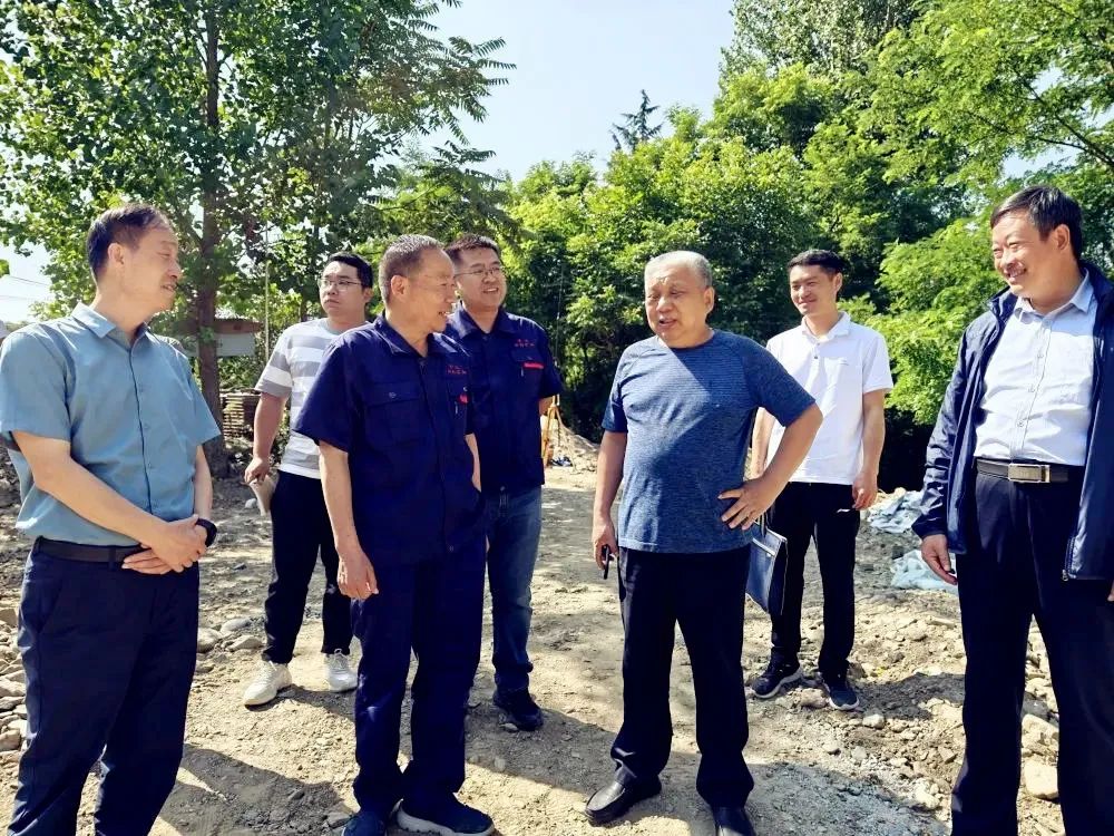 省應急廳領導到中科礦業進行尾礦庫汛期安全檢查